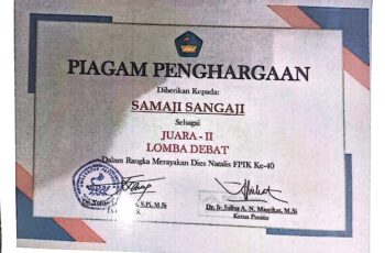 Samaji Sangaji – Juara II Lomba Debat Dies Natalis FPIK Ke-40